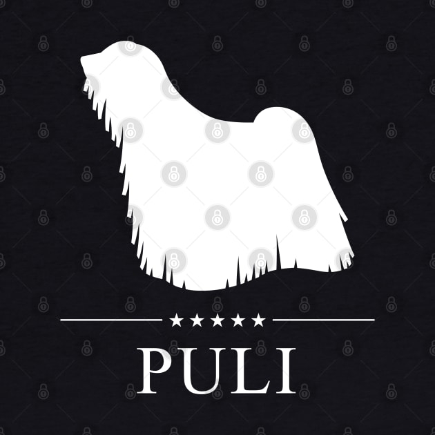 Puli Dog White Silhouette by millersye